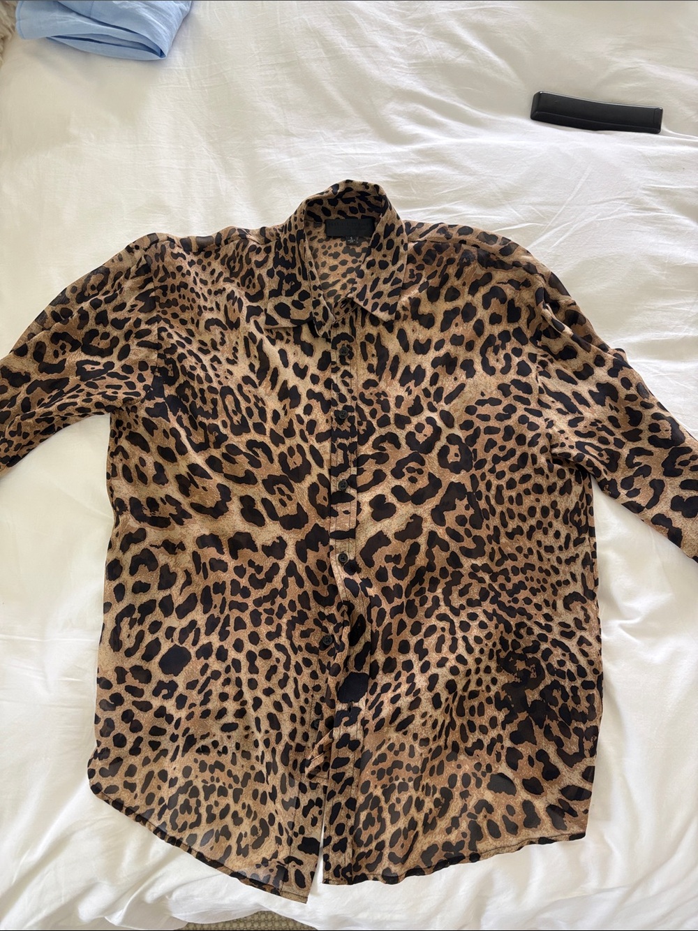 Niki Logan Leopard Print Button-Front Shirt Jacket - Brown/Black